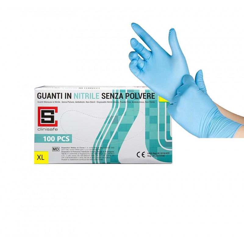 Guanti Nitrile Xl Dermagrip Non Talcati